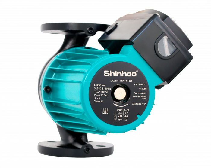 Насос циркуляционный BASIC PRO 50-12SF фланцевый 3x380V Shinhoo 71242011