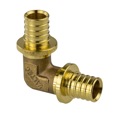 Угольник латунь аксиальн Дн20(2,8) для труб PE-Х (100/10) Valtec VTm.451.G.002020