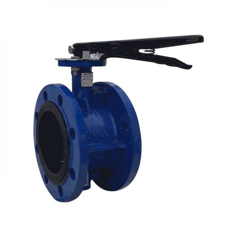 Затвор дисковый поворотный Ду125 Ру25 фл с рукояткой чуг-чуг EPDM EURO Benarmo