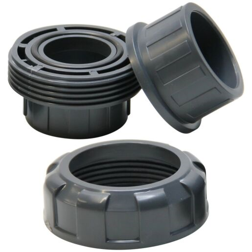 Муфта ПВХ разборная Дн63 Ру16 уплотнение EPDM Aquaviva BOD0630
