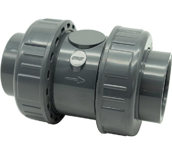 Клапан ПВХ обратный пружинный Дн50 Aquaviva SHV050