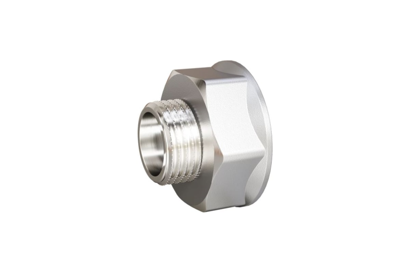 Переходник латунь никель Ду1/2"х3/8" ВР/НР с биркой ШК (110) LD Pride LD.67.519.15х10