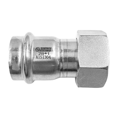 Муфта сталь нерж AISI 304 Дн15х3/4" пресс нак.г SantechSystems 129-9067