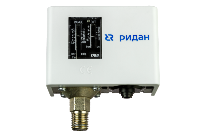 Реле давления KPI 35R G1/2" 0,2-8 бар, 0,4-1,5 бар Ридан 060-132566R