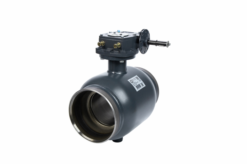 Кран шаровой сталь RJIP Premium WW WG Ду300 Ру25 п/привар с редуктором 180С Ридан 065N0166GR