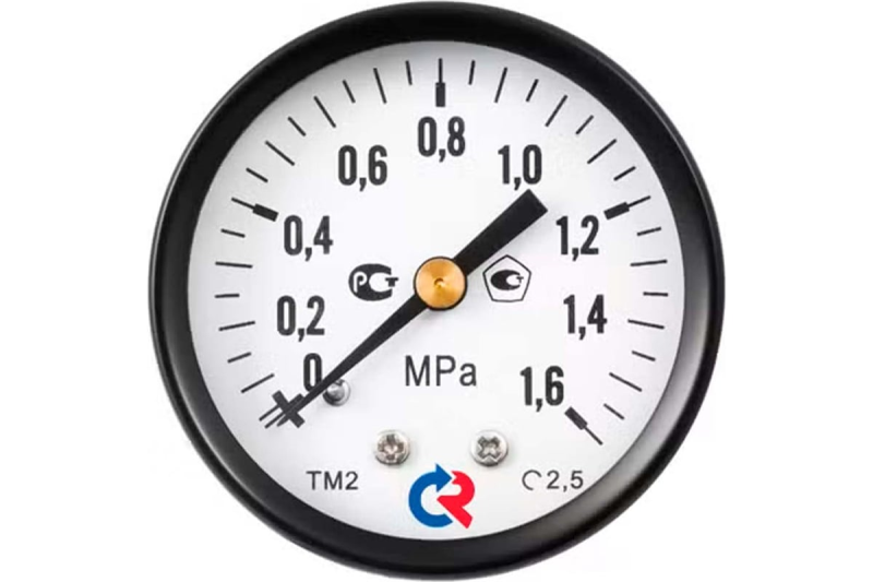 Манометр ТМ-110Т.00 осевой Дк40 25МПа М10х1 150С кл.т.2,5 IP40 Росма 00000000565
