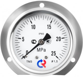 Манометр виброустойчив ТМ-121Т.00 осевой Дк40 4МПа G1/8" 200С кл.т.2,5 IP65 нерж Росма 00000029809