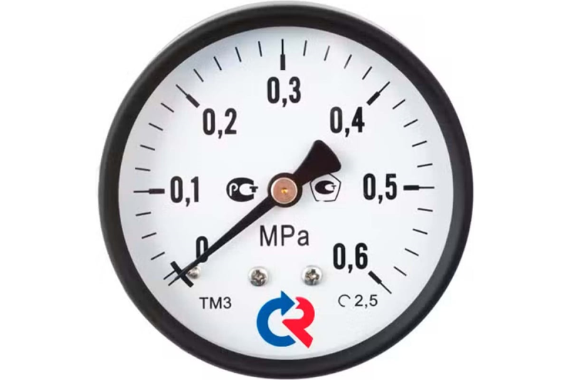 Манометр ТМ-310Т.00 осевой Дк63 1кгс/см2 M12x1,5 150С кл.т.2,5 IP40 Росма 00000026046