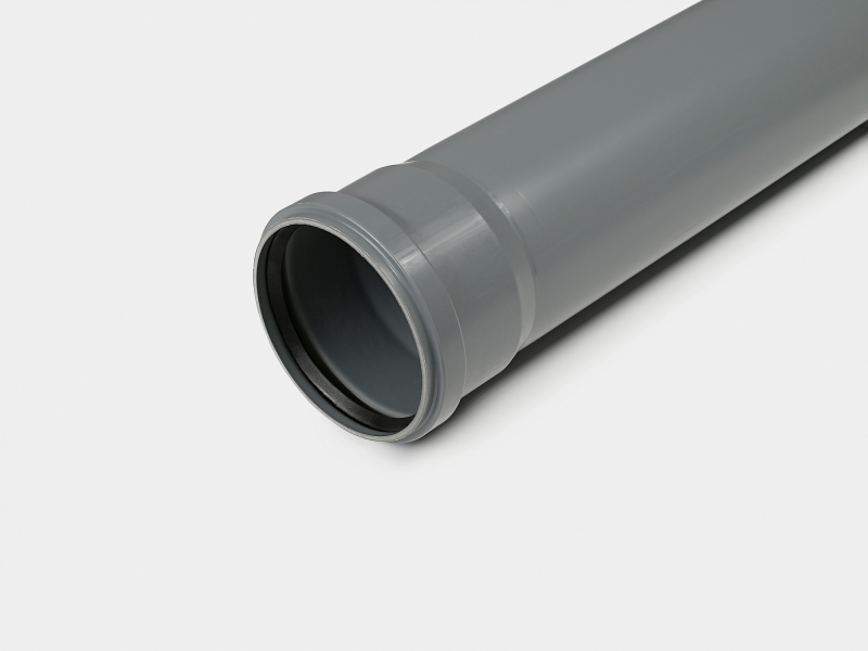 Труба PP серый Дн50х1,8 L=2м REFIT 983180050700